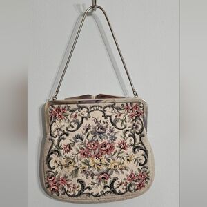 Vintage Tapestry Purse- Made In W Germany